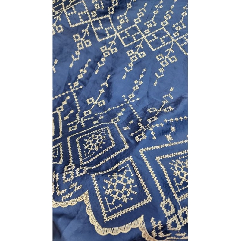 kain armani silk  bordir sutra embroidery
