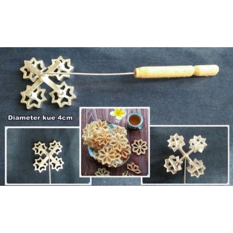 cetakan kue kembang goyang /cetakan kue kembang goyang/cetakan kue kembang goyang isi 4/cetakan kemb
