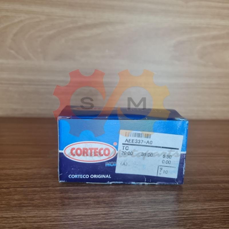 TC 20 x 35 x 5,5 NOK Corteco Original >> Seal Gear Depan Jupiter, Jupiter MX, Jupiter Z, Vega, Crypt
