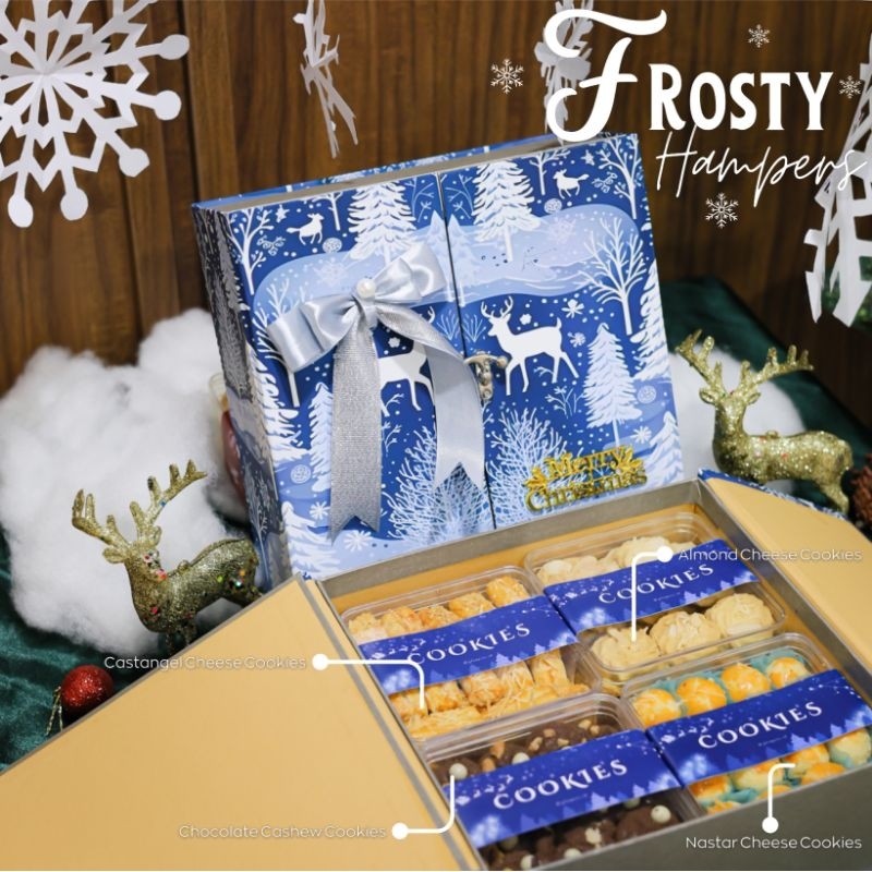 

FROSTY HAMPERS -- hampers natal kue kering premium (FREE PACKING BUBBLE WRAP + DUS)