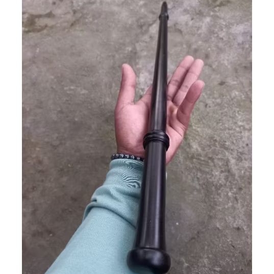 Tongkat komando kayu galih kelor hitam