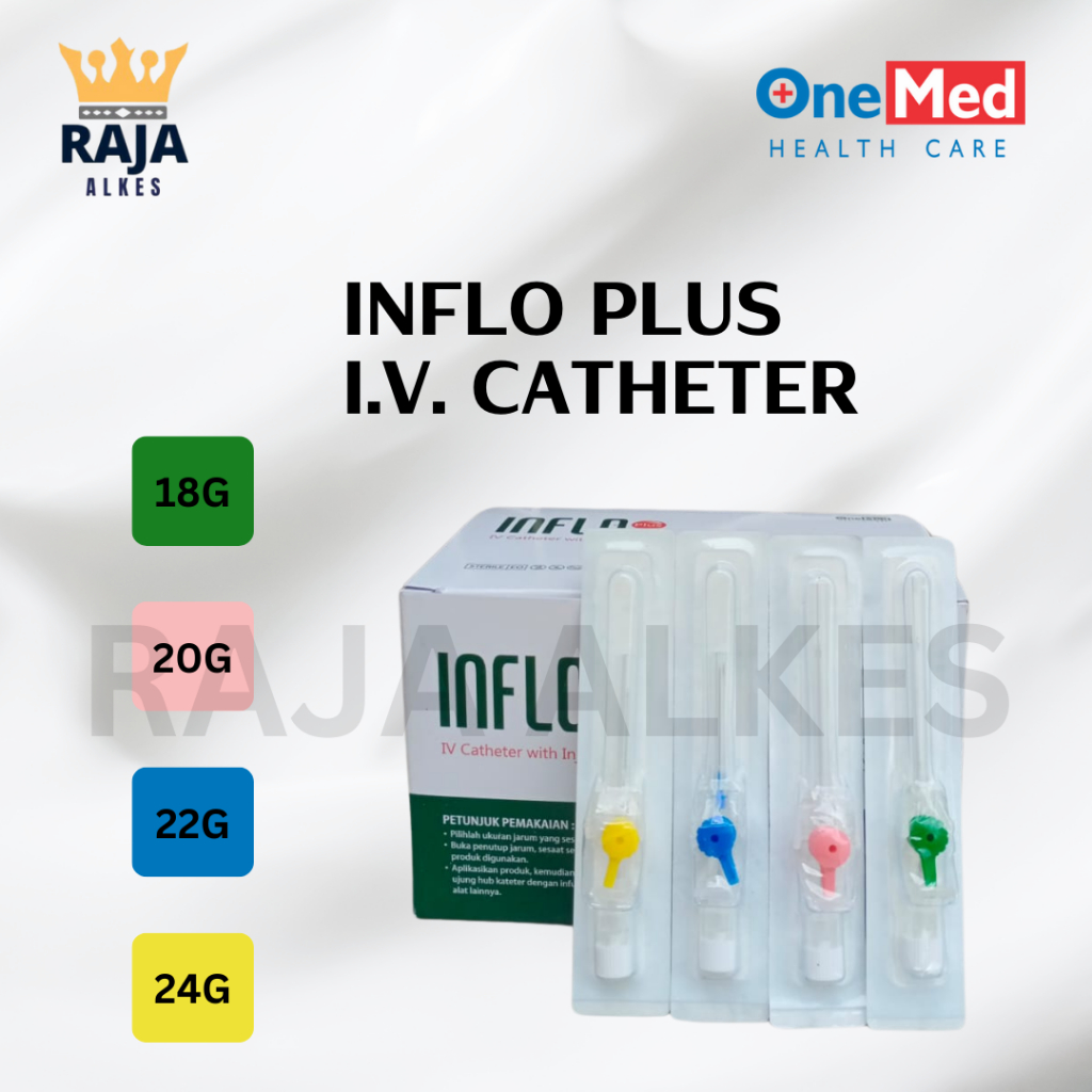 Inflo Plus IV. Catheter Per Pcs Onemed Inflo Plus I.V.Catheter Onemed Abocath Onemed 18 20 22 24 G P