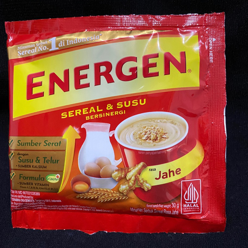 

ENERGEN SEREAL SUSU BERSINERGI RASA JAHE