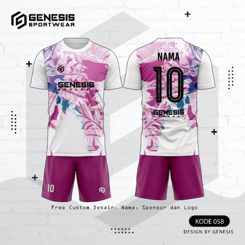 baju futsal dan sepakbola printing bisa custom nama dan logo