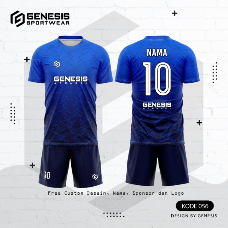 baju futsal dan badminton printing bisa custom nama dan logo