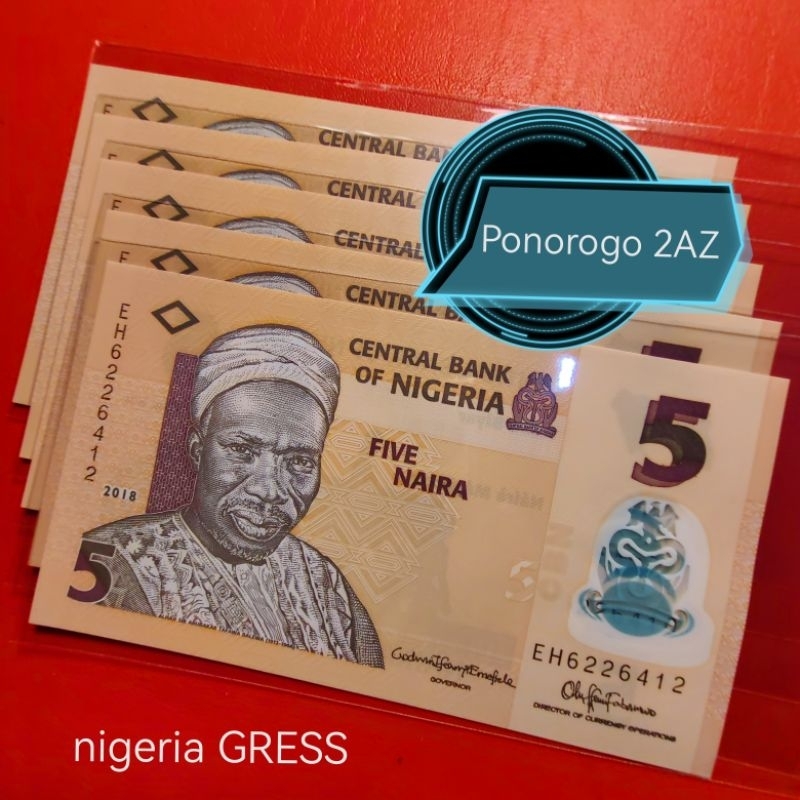 nigeria 5 naira polymer GRESS mulus