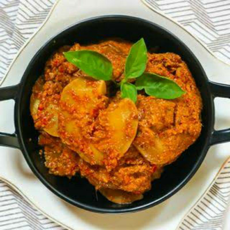 

Balado jengkol pedas 150gr kemasan vacum/jengkol balado