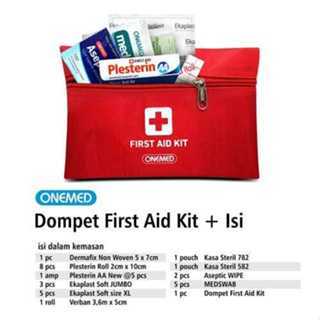 P3K Lengkap First Tas P3K Lengkap Isi Peralatan Pertolongan Pertama untuk Perjalanan Aid Bag / P3K B