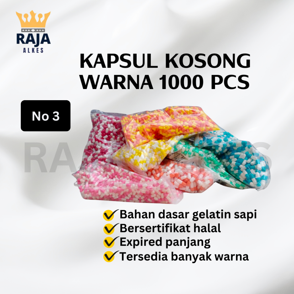 Per 1000 Kapsul Kosong Ukuran 3 Kapsul Kosong 1000 pcs Ukuran 3 Cangkang Kapsul Kosong Ukuran 3 Bers