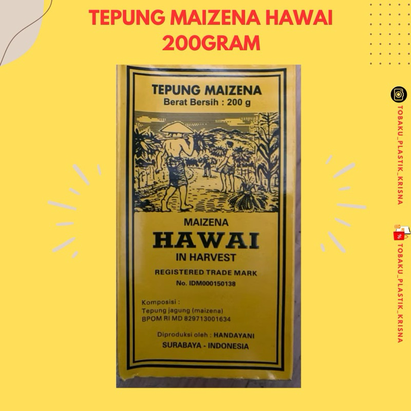 

TEPUNG MAIZENA HAWAI 200 g