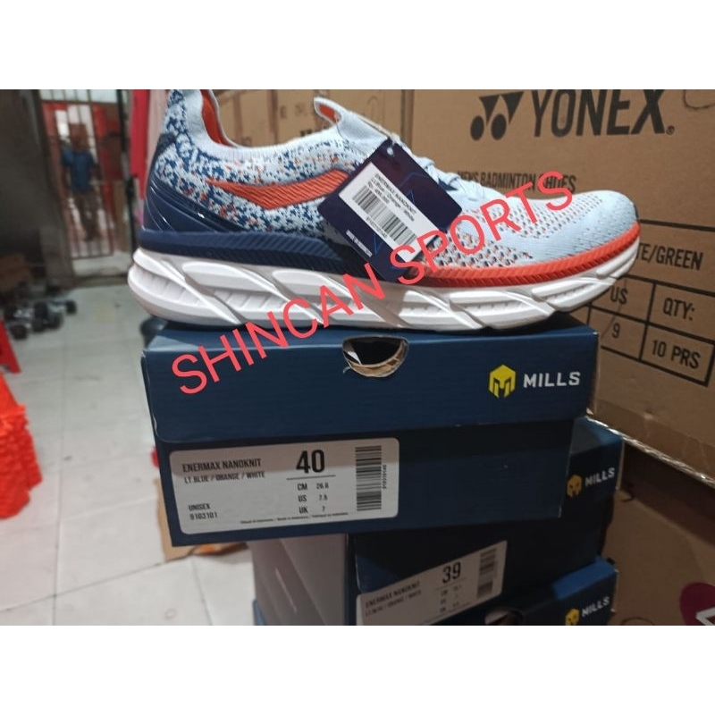 SEPATU RUNNING MILLS ENERMAX NANOKNIT