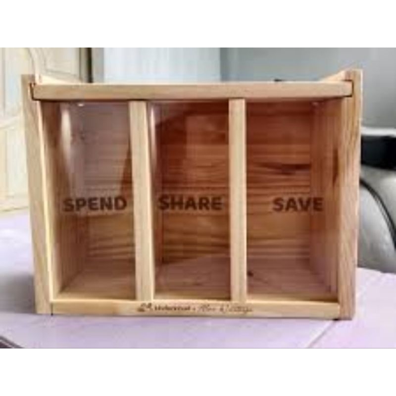 Celengan kayu,kotak penyimpanan uang kayu jati