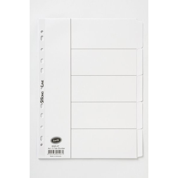 

BANTEX Index Divider A4 5 Pages #6045-07 Putih