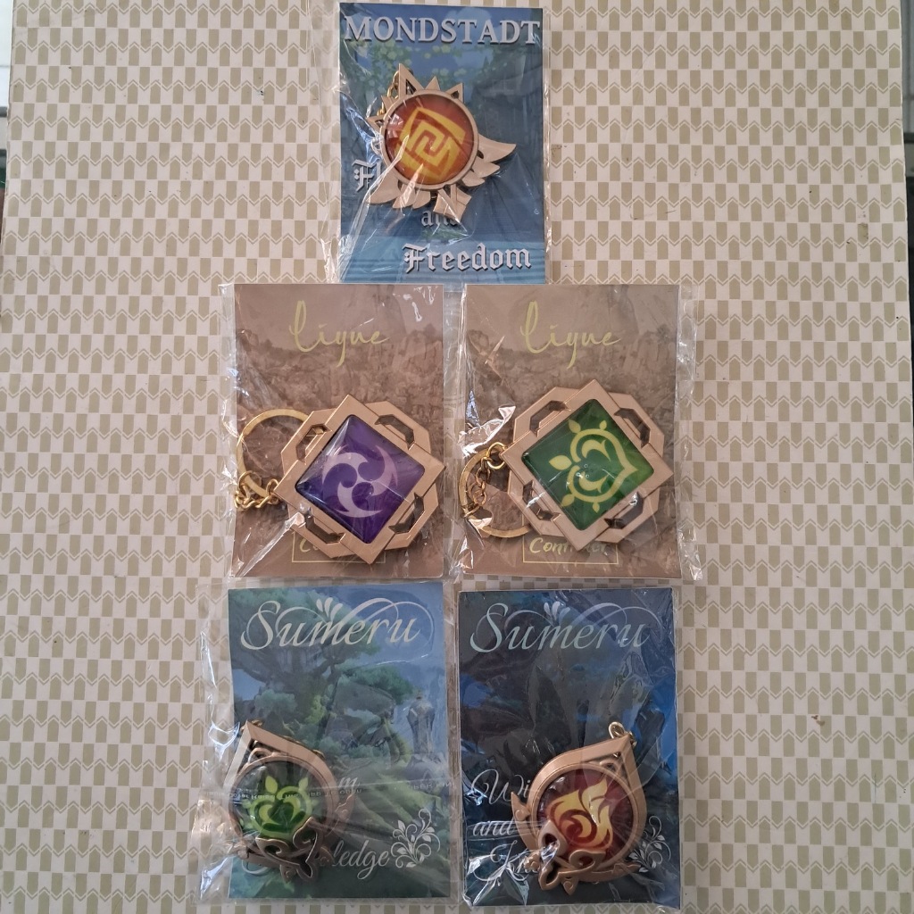 Gantungan kunci vision genshin impact