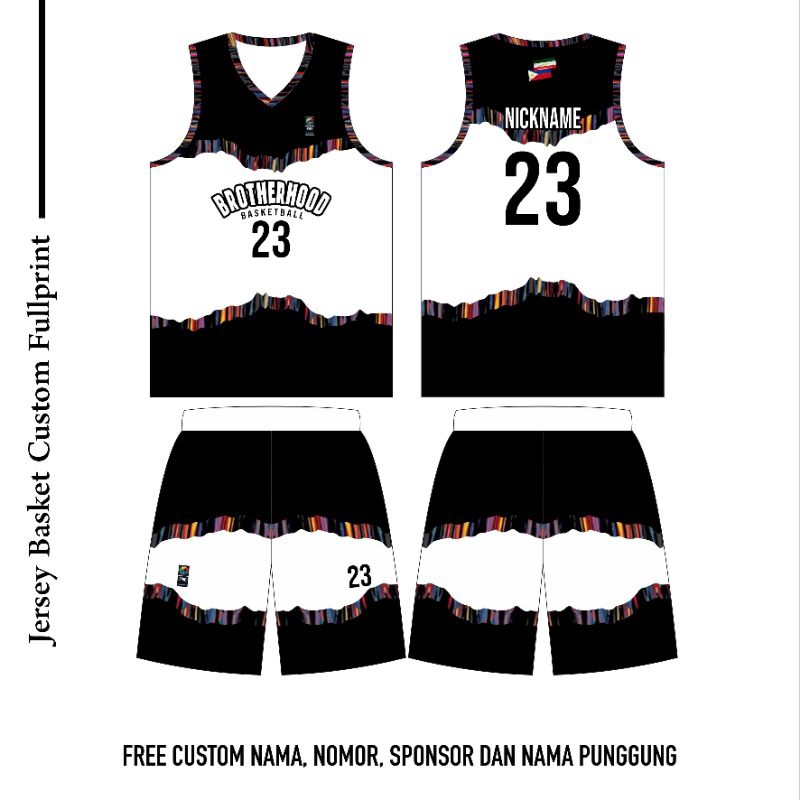 JERSEY BASKET CUSTOM FREE DESIGN FULL PRINTING