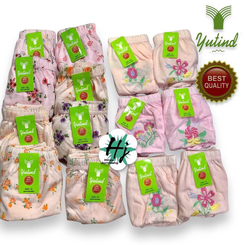 6 PCS CD YUTIND Bordir/Sablon WANITA DEWASA KATUN MURAH