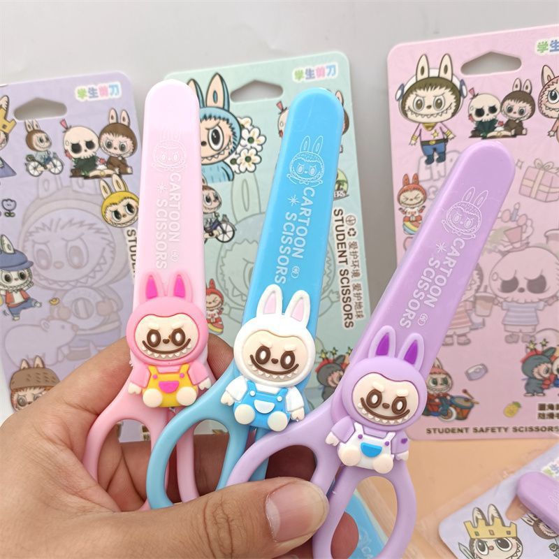 

Gunting Kertas Labubu Gunting Karakter Lucu Cover Labubu Student Safety Canson Cartoon