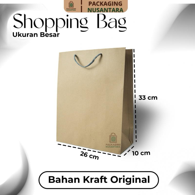 

Paperbag Besar Premium Kraft [26x10x33]