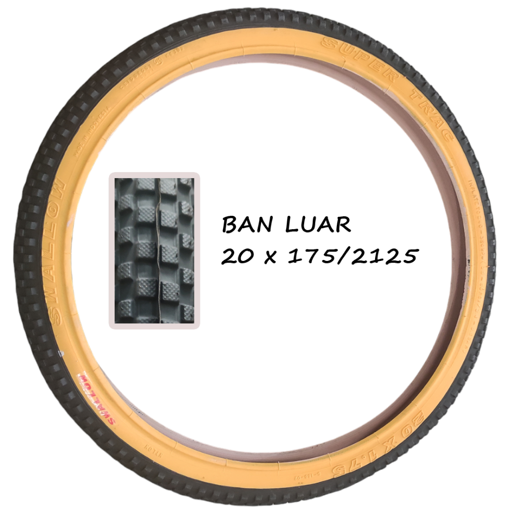 Ban Luar Sepeda 20 x 1.75 SWALLOW