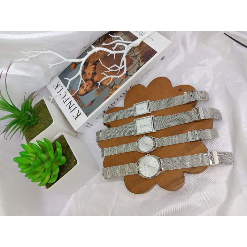 Jam tangan pria & wanita Couple Alexandre Christie AC 8626/8629 MD/LD Stainless Steel pasir original