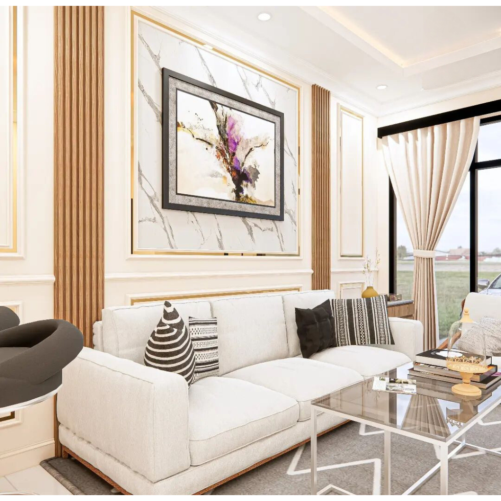 Furniture interior ruang tamu minimalis