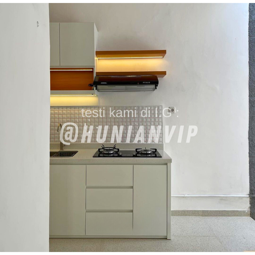 Kitchen set aluminium anti rayap terpasang surabaya
