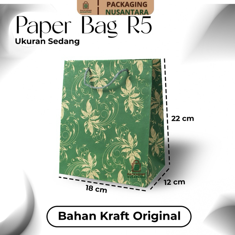 

Paperbag R5 Motif Premium [18x12x22]cm