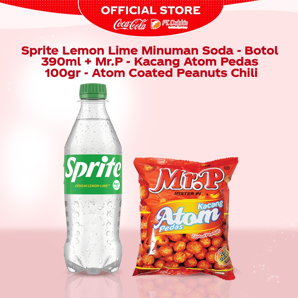 

[Bundling] Atom Coated Peanuts Chili 100 g + Sprite PET 390ml