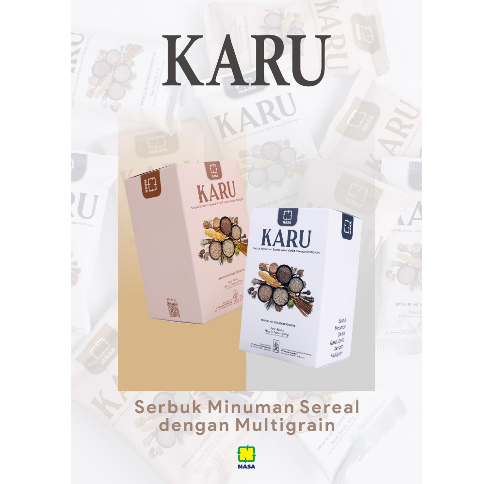 

KARU Serbuk Minuman Sereal Dengan Multigrain Rasa Coklat & Vanila