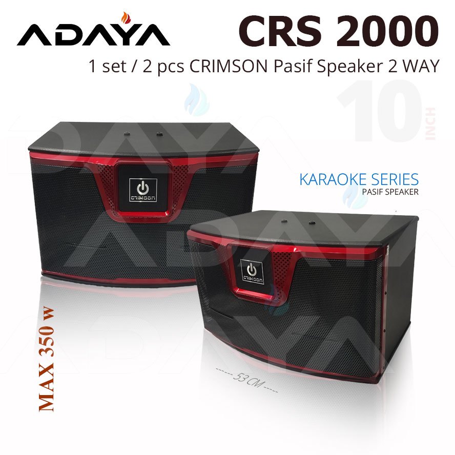 Speaker Karaoke Series Home Theater 10 Inch 350 watt 1 set CRIMSON CRS 2000 Sepasang