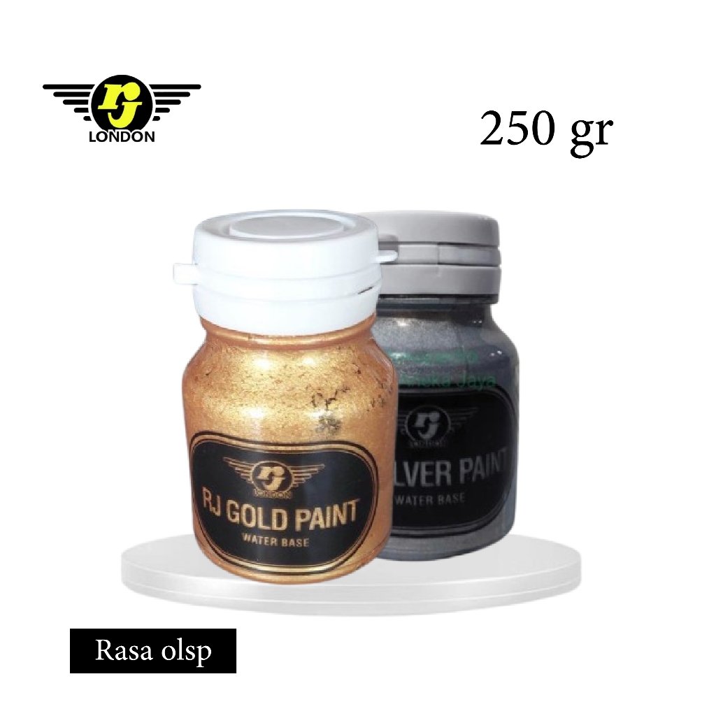 Gold Paint Silver Paint 250gram RJ London warna emas  silver