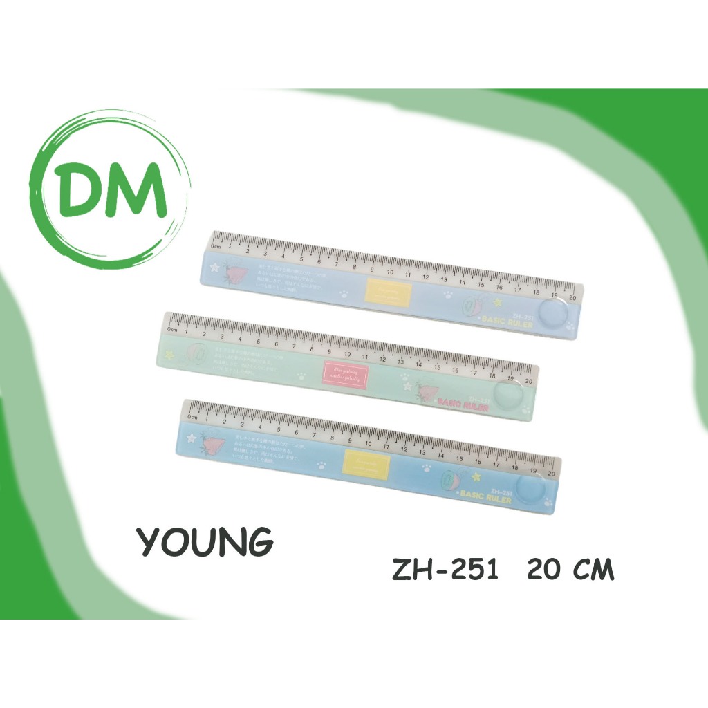 

DM- ZH-251 Penggaris Mika panjang 20cm