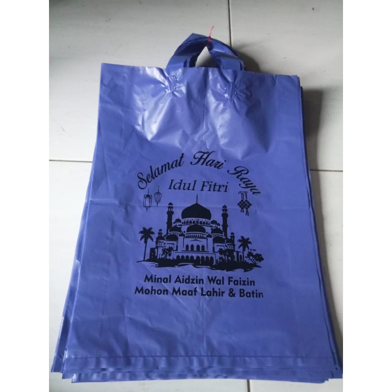 

plastik lebaran idhul fitri ukuran 30x40 isi 20 pcs