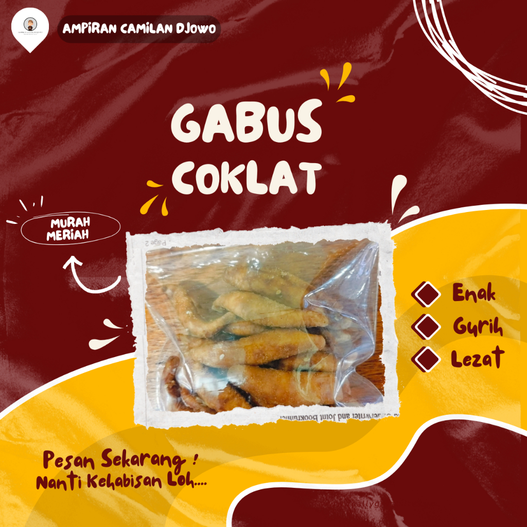 

TELUR GABUS MANIS 250GR / TELUR GABUS GULA AREN / GABUS MANIS / CENDOL MANIS - Ampiran Camilan Djowo