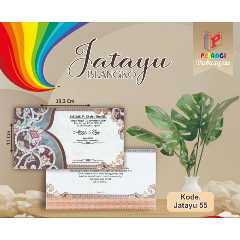 JATAYU 55 | UNDANGAN MURAH