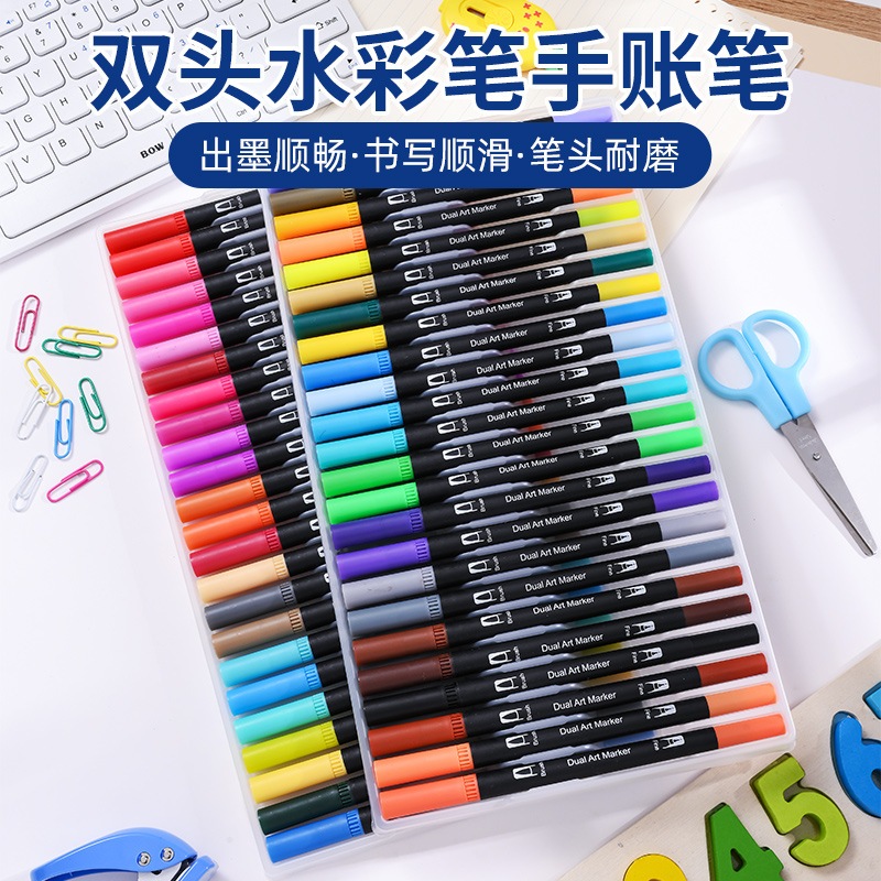

12 PCS DUALTIP COLOR BRUSH PEN / SPIDOL WARNA SPIDOL SKETSA