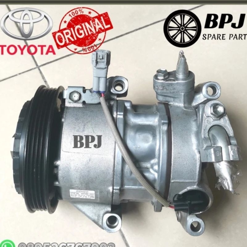 Compressor Compresor Kompresor AC Toyota Ist Lama Tahun 2003 2004 2005 ORI DENSO ASLI Ex Singapore