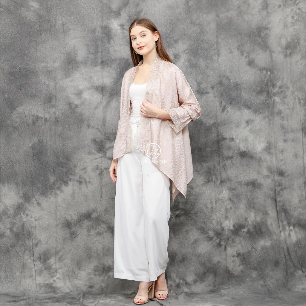 STH AIRA BATIK_ Claudia Blouse Free Belt I One Set Viscose Kebaya modern Kebaya wisuda Blus polos