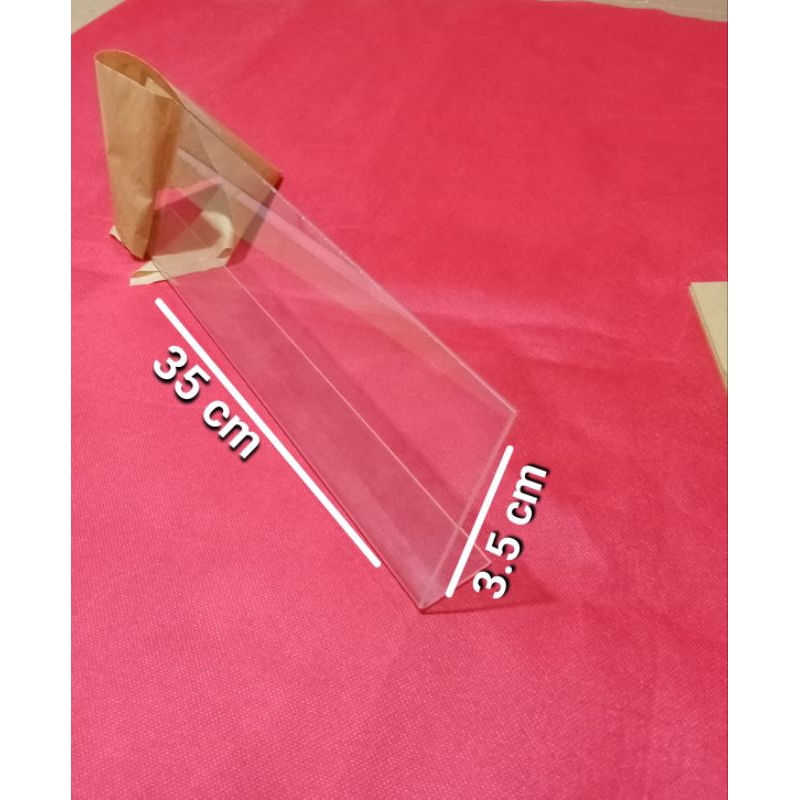 

papan nama akrilik siku 35 x 10 cm tebal 2mm