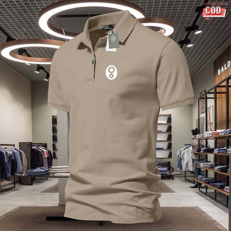 Kaos Polo Pria Kerah / Polo shirt Pria Greenlight Logo Kiri Putih / Kaos Kerah Seragam