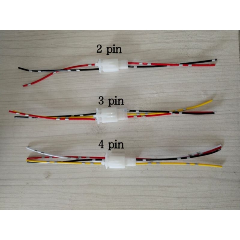 Soket Kabel Motor Mobil 3PIN Terminal Kuningan Kabel listrik Otomotif Konektor