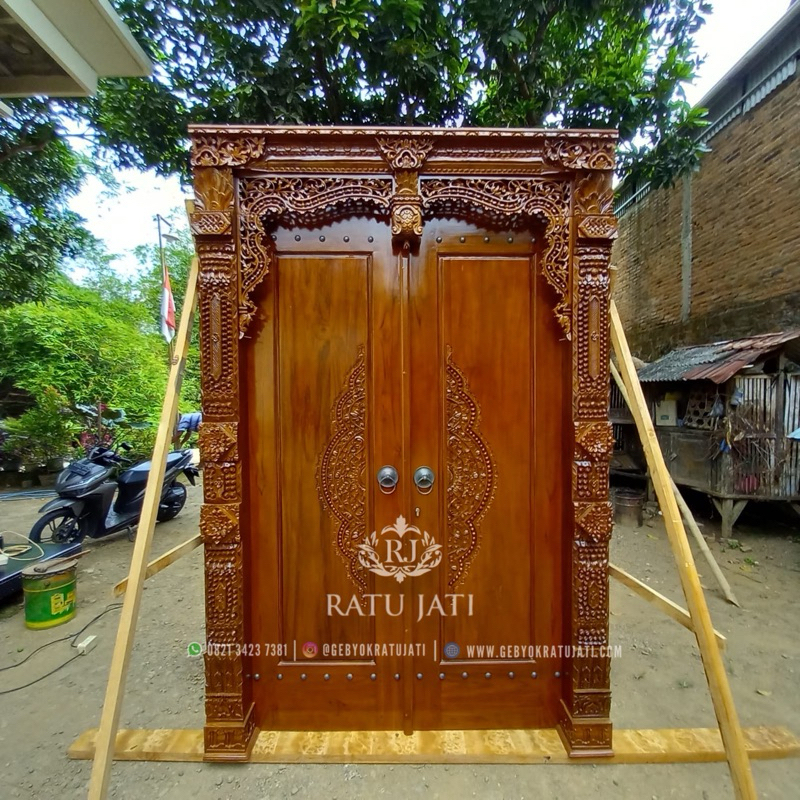 TERLARIS Pintu Minimalis | Gebyok Ukir Jati Asli Jepara | Gebyok Minimalis | Gebyok Ukir Minimalis