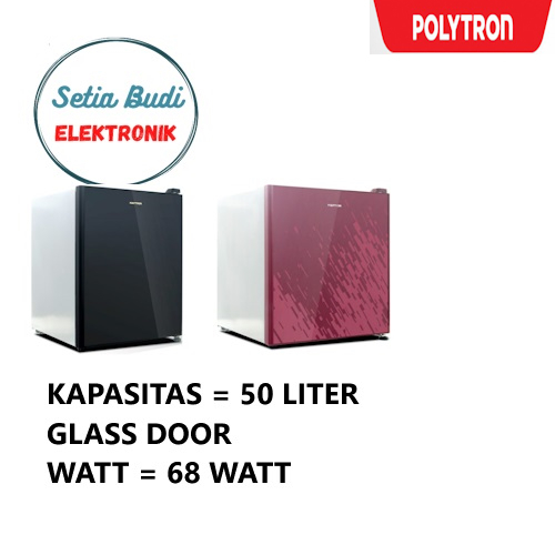 kulkas Polytron Minibar / mini bar portable prh 51 tempered glass ( medan )