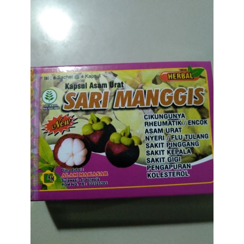 

Herbal Sari Manggis Kapsul Asam Urat