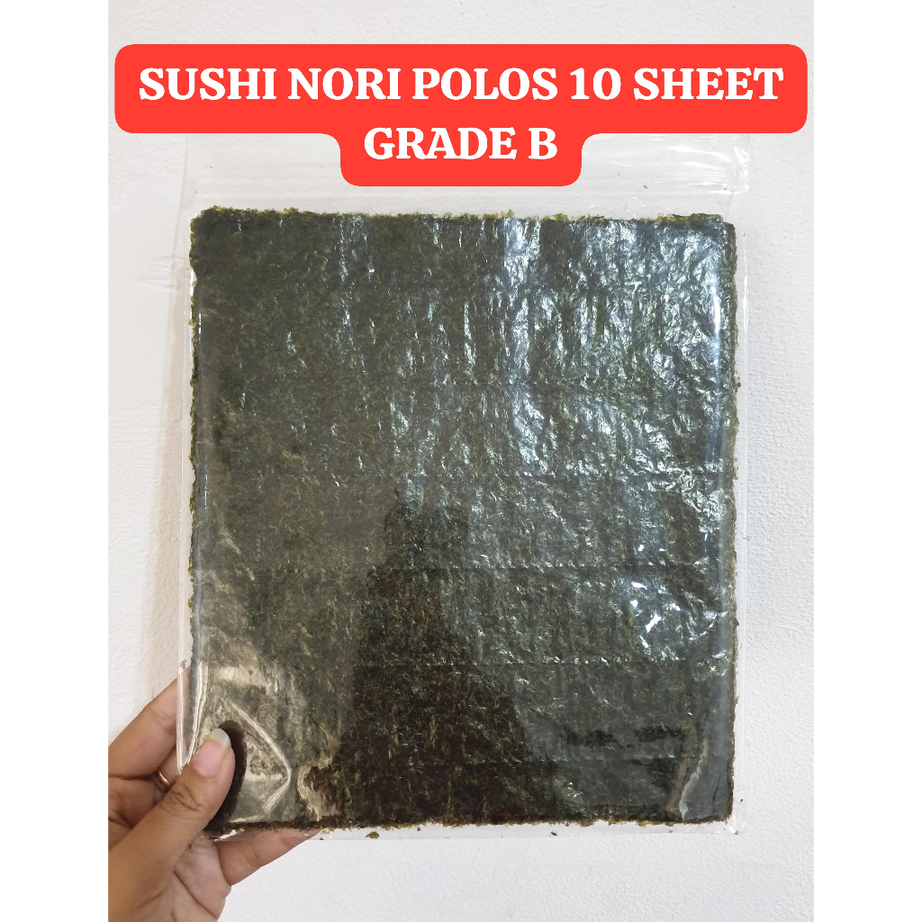 

SUSHI NORI 50 LEMBAR GRADE A (HB) | ROASTED SEASWEED 50 SHEETS | ROASTED SEAWEED 50 LEMBAR ENAK