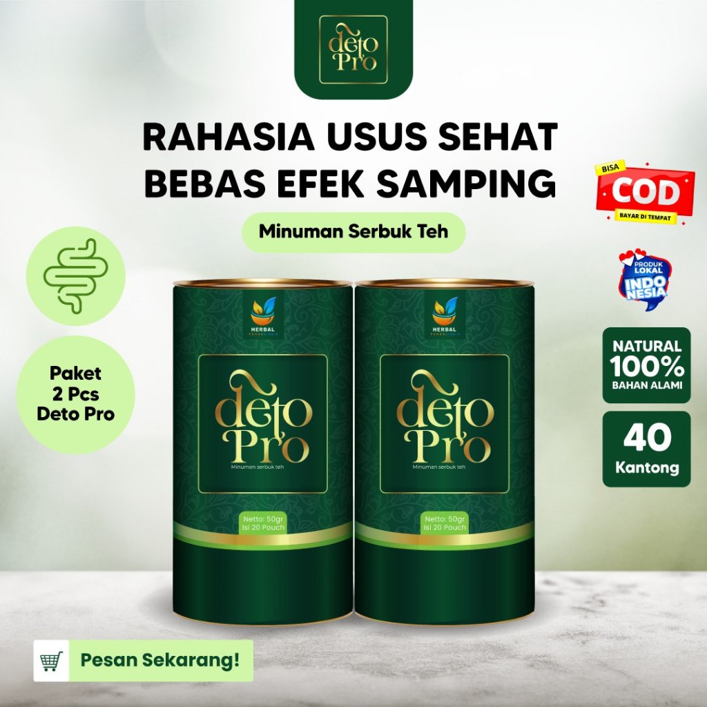

Bundling 2 Kaleng Teh Deto Pro Alami Membantu Melangsingkan Tubuh Mengatasi Perut Kembung Original