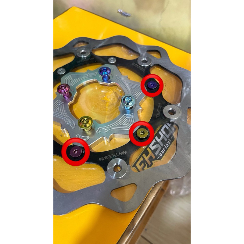 Baut Piringan Galfer Original Titanium Gr5 Floating