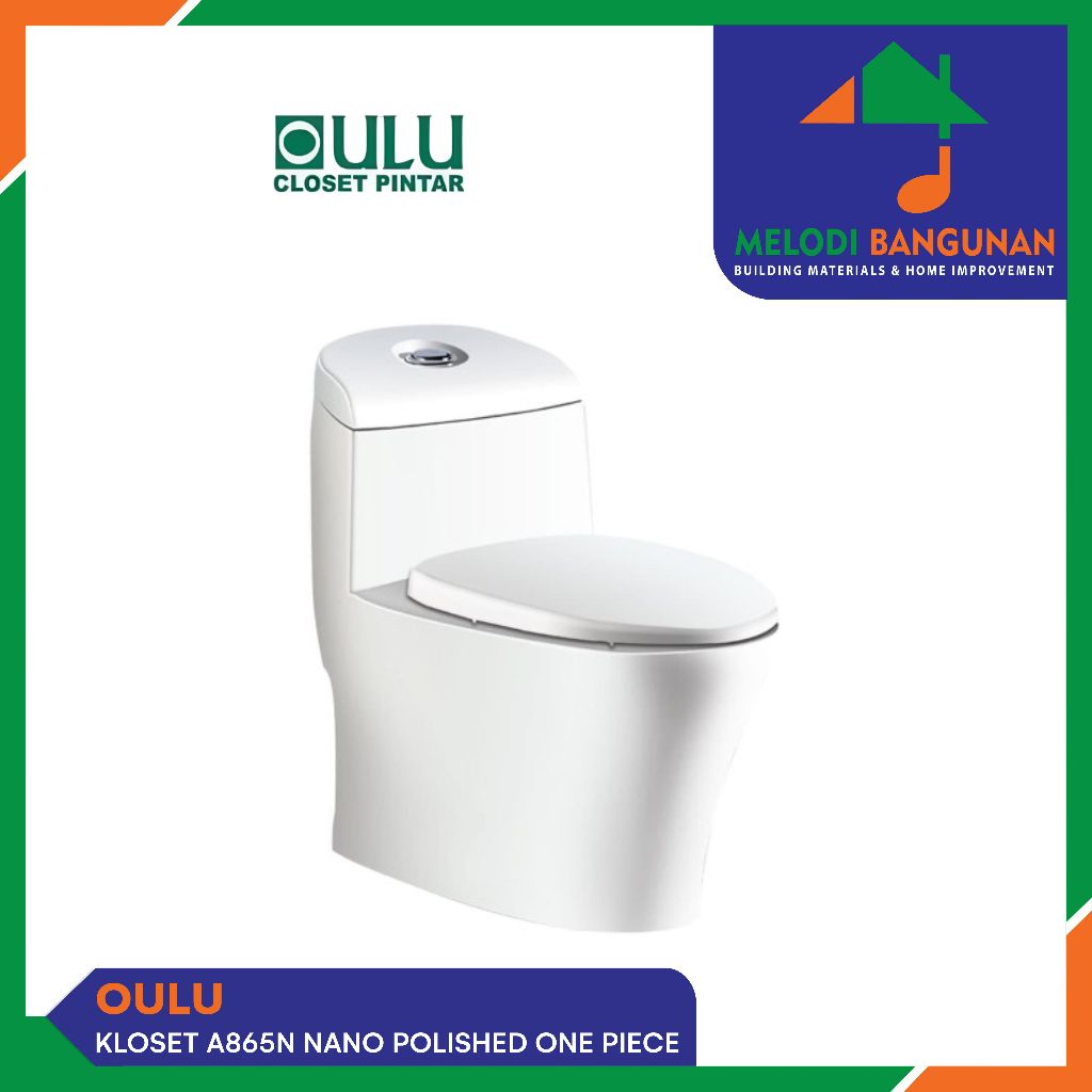 Oulu - Closet + Kloset + Toilet Duduk Kw1 A 865 N A865N One Piece White