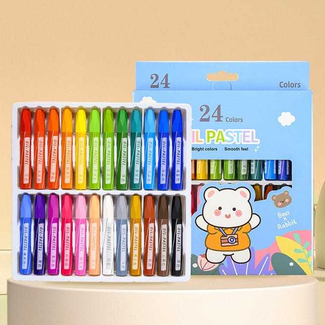 

Crayon oil pastel isi 24 / crayon warna