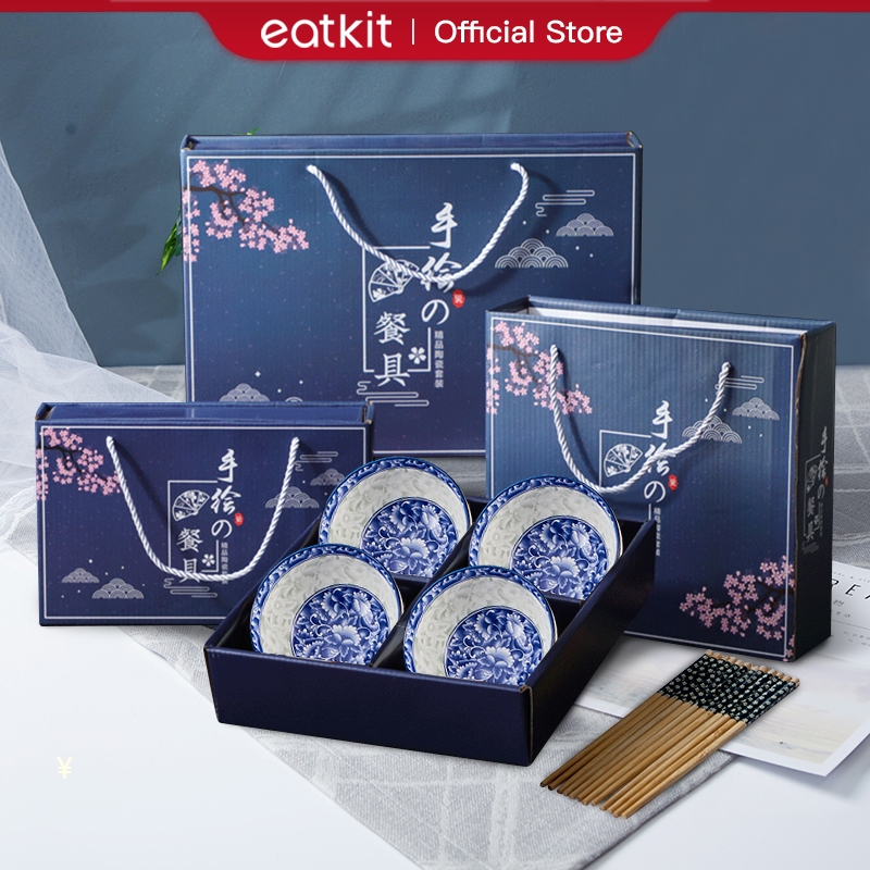 Eatkit Hampers Mangkok Gift Set | Mangkok Keramik Set | Mangkuk Keramik Cantik Set | Hampers Mangkok